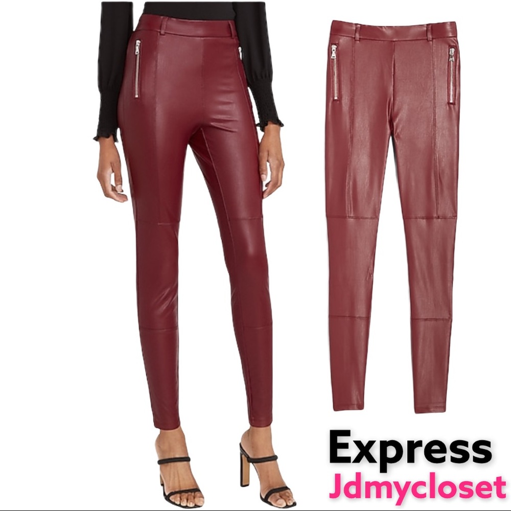Express Women’s Leather Leggings.